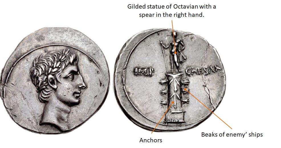 Octavian. 30-29 BC. AR Denarius. 