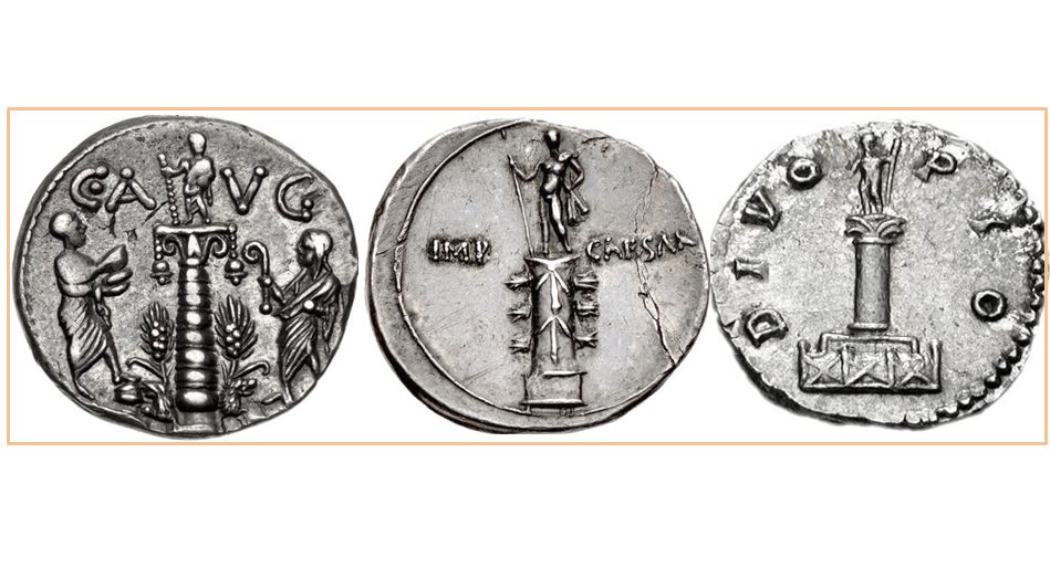 Rome’s great lost columns seen on coins