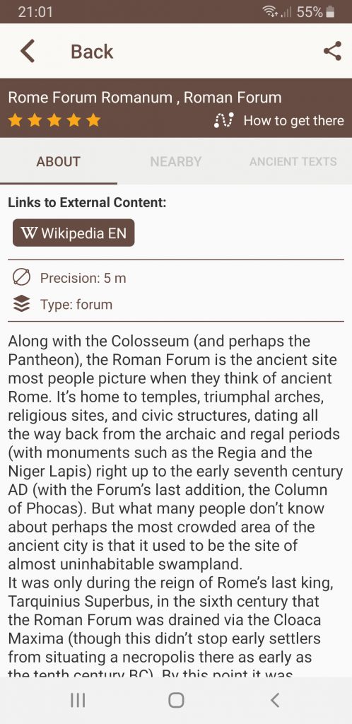 Time Travel rome app